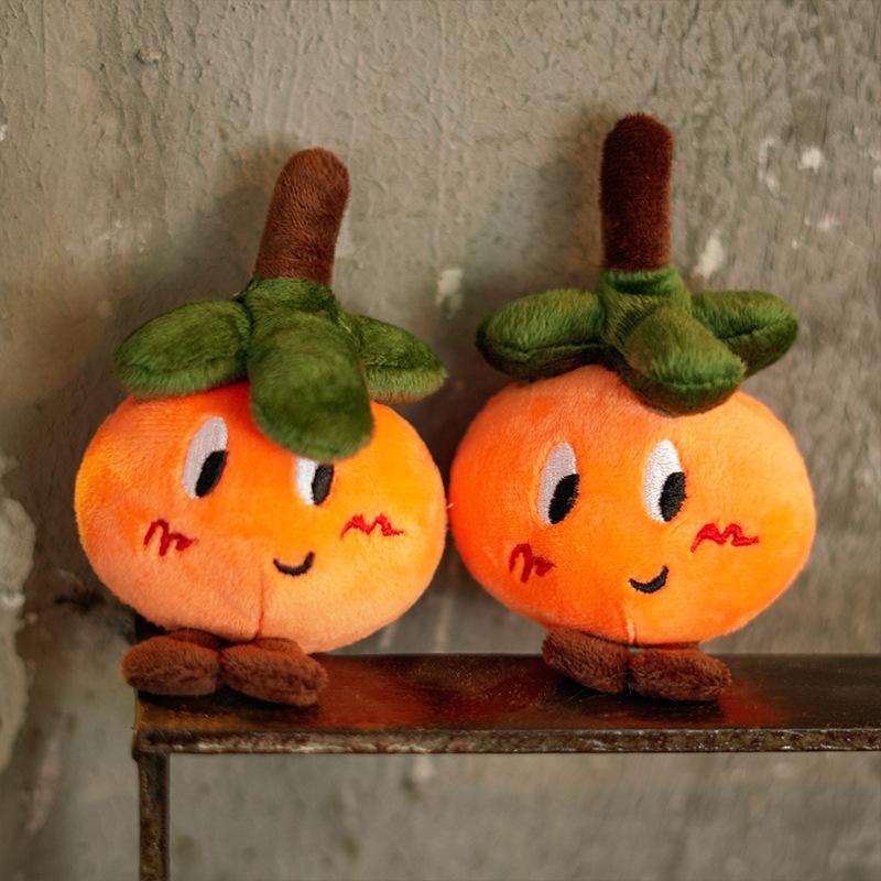 Orange Pendant Gift Doll Backpack Super Cute Funny Orange Doll Hanging Decoration Keychain School Bag Plush Pendant