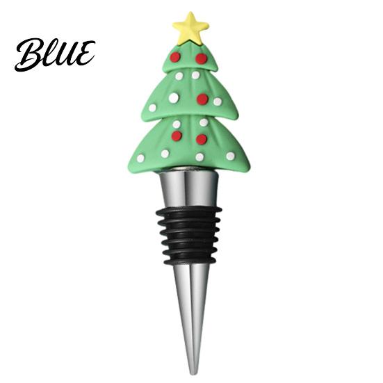 Snowman Wine Corks Christmas Bottle Stopper, Stainless Steel Reusable Cork, Decorative PVC Cartoon Party Favors Toppers Design, Airtight Sealing Plugs