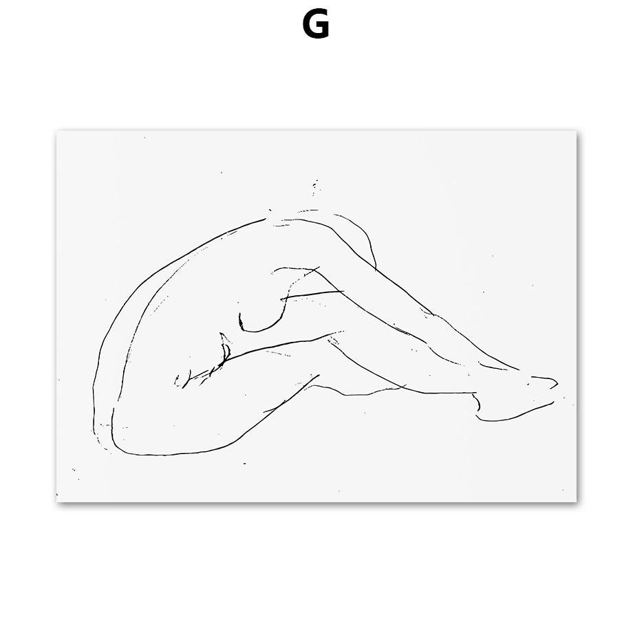 

Матисс растение абстрактные линии женское тело постеры и принты холст живопись скандинавские настенные художественные картины для гостиной домашний декор 21X30cm No Frame