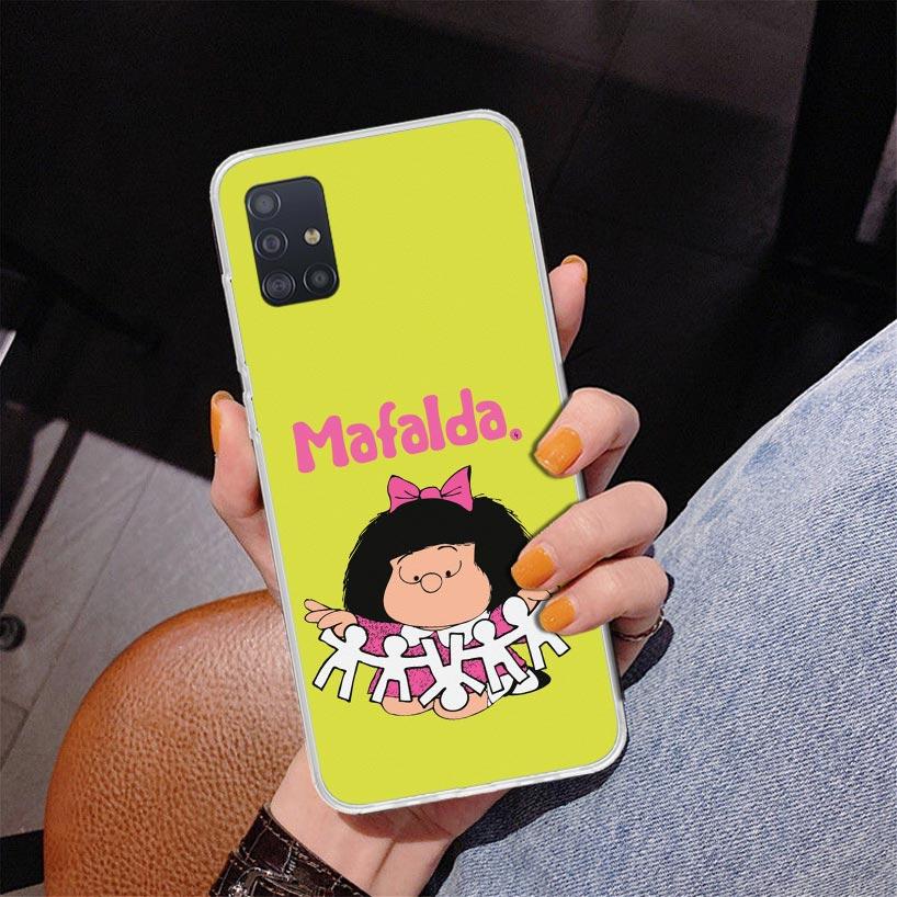 Mafalda Cartoon Phone Case For Samsung Galaxy A52 A32 A22 A12 A51 A31 A50S A30S A20S A10S Note 20 Ultra 10 Plus S10 A72 A71 Gala