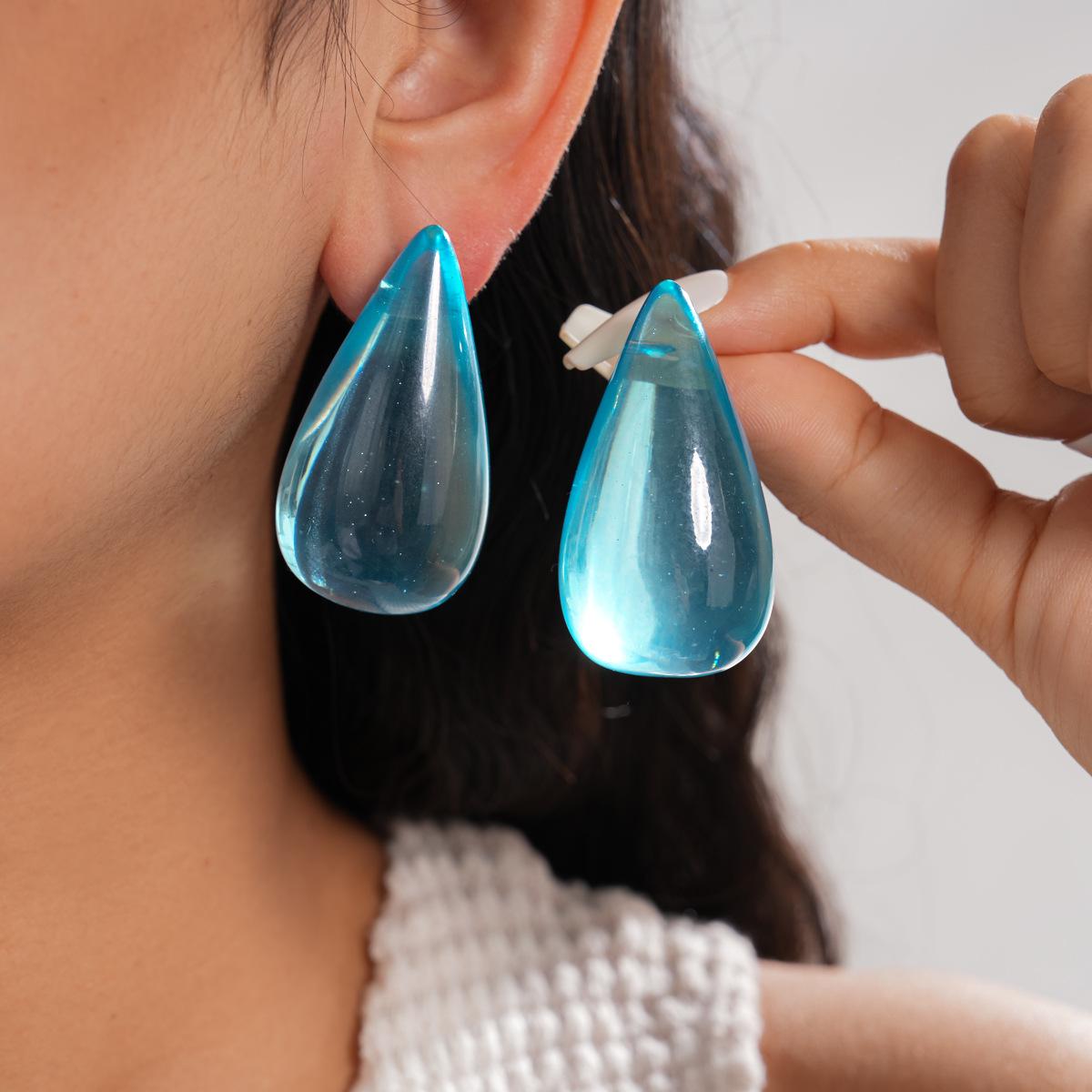 

Модные серьги-подвески для женщин синий