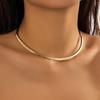 Colier Guler Torc din Metal Fier Forjat Vintage Femei Gotic Culoare Aurie Lanț Neted Reglabil Bijuterii de Modă Steampunk Petrecere Cadou