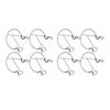 8pcs Railing Plant Pot Holder Iron Rack Floating Garden Flower Pot Stand Baskets Shelf for Outdoor