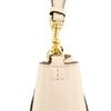 Tory Burch Mcgraw Logo Magnetic Closure Leather Bucket Bag Crossbody Shoulder Bag Women Bags Cream-White 73338-724