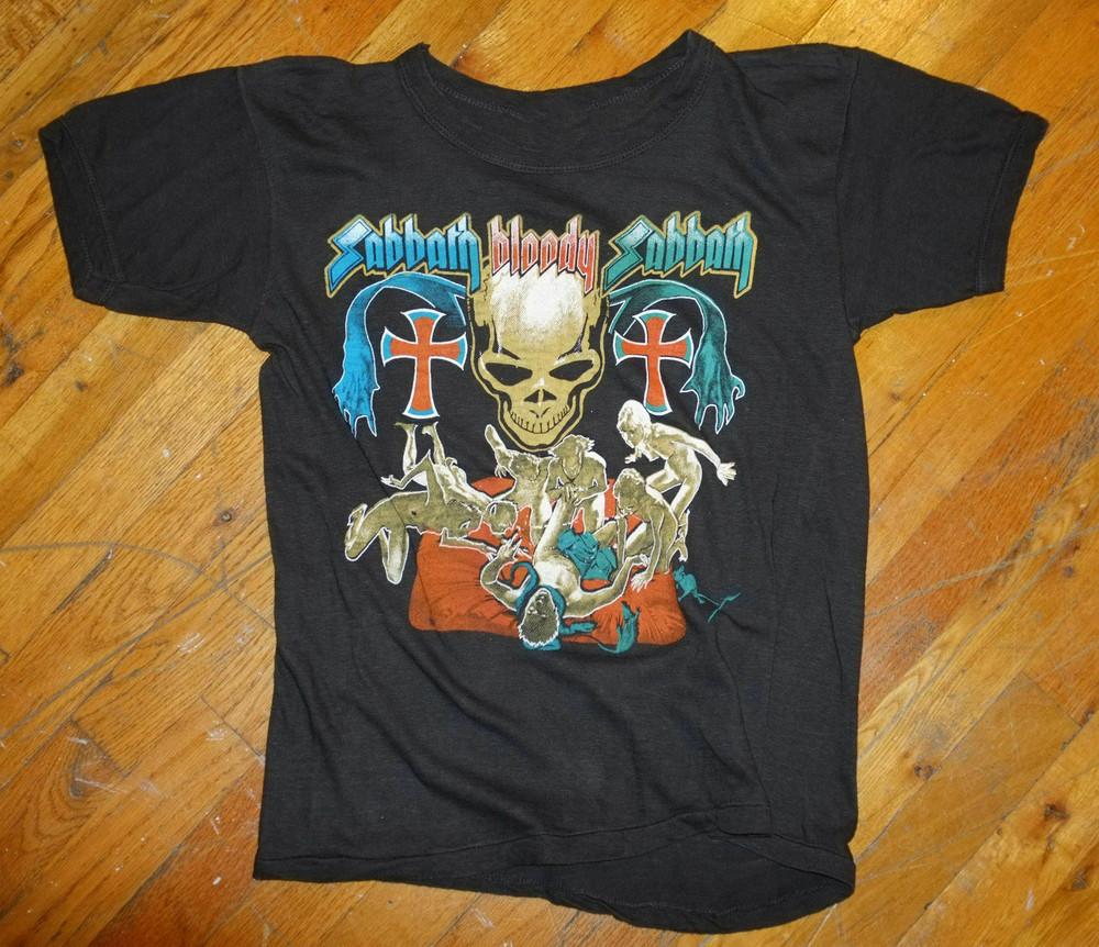 

BLACKSABBATH vtg rock concert tour t-shirt Ozzy Osbourne Short Sleeve Shirt Unisex T-Shirt XXXL