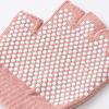 Guantes de yoga Meier de algodón de medio dedo - Antideslizantes, elásticos, guantes de entrenamiento de dedos cortos