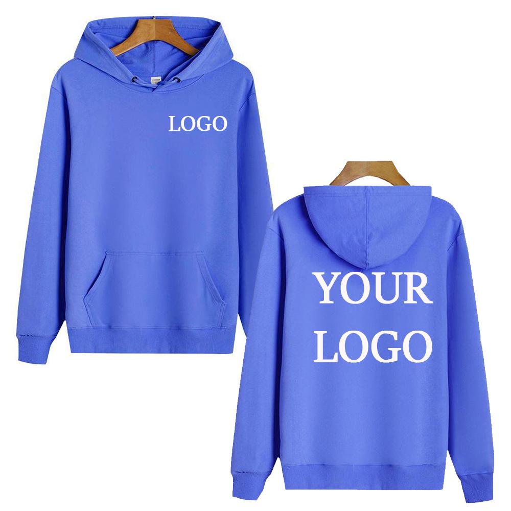 High Quality Hoodie Customise Your Logo DIY 02 Men's Fashion Sports Sweatshirt Women's Street Casual Pullover Hoodie