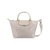 Silver Zipper Closure Fashionable Versatile Tote Bag Women Tote Bag White L1512578OB337
