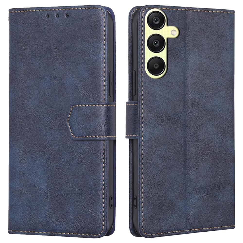 For Samsung Galaxy A25 5G (Global) (161.0 x 76.5 x 8.3mm) Case Leather Cowhide Texture Phone Cover with RFID Blocking Wallet