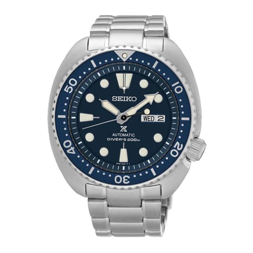 

Seiko Men s Prospex Turtle Japanese Automatic Watch with Stainless Steel Strap, Silver, Size 20 (Model: SRPE89K1), Silver, Bracelet