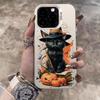 For Samsung Galaxy S25 S24 S23 S22 S21 S20 Plus Ultra FE A34 A35 A53 A54 A55 Case Halloween Cat Wizard And Pumpkin Ghost Cover