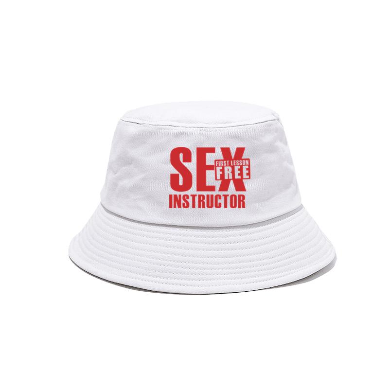 Funny Sex Instructor Bucket Hats Fashion Cool Unisex Caps Outdoor Summer FisherUnisex Hats Bob Hat MZ-303