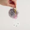 GreenFlash Miffy Fur Acrylic Keychain, Gray, BM-456