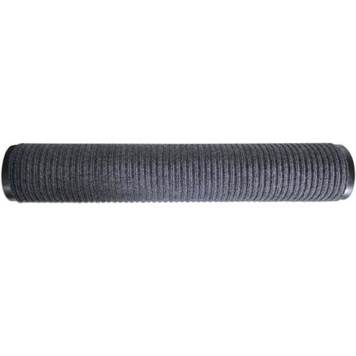 Tapis d'entrée - vidaXL - 90 x 150 cm - PVC Antidérapant - Gris - Rectangulaire