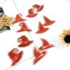 Halloween Geometric Witch Hat Earring Epoxy Resin Silicone Mold Luggage Bag Tags Casting Molds with Hole for DIY Crafts