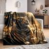 1pc Tiger Butterfly Garden Blanket Warm, Cozy, And Soft, Suitable for Sofas, Beds, Cars, And Office Use.Perfect for Camping And Travel, Making It a Gr
