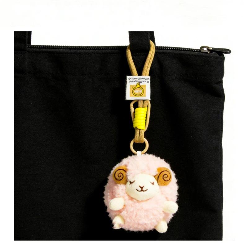 Backpack Decor Sheep Plush Pendant Cute Mini Sheep Plush Pendant Soft Lamb Doll Ornament Keychain For Car Decoration