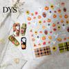 Thanksgiving Nail Decorations Art Stickers for Halloween Thanksgiving, Autumn Turkey Pumpkin Maple Manicure Decals Leaf Sticker, Embossed Waterproof