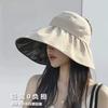 Vinyl Sunscreen Sun Hat Women's Versatile Large Brim Sun Hat Outdoor Portable Empty Top UV Sun Hat Summer
