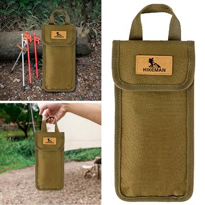 8.66 X 4.92 X 1.18 In Camping Tent Stake Bag Portable Tent Peg Bag Tent Ground Nails Storage Bag for Hiking Outdoor Use Camping