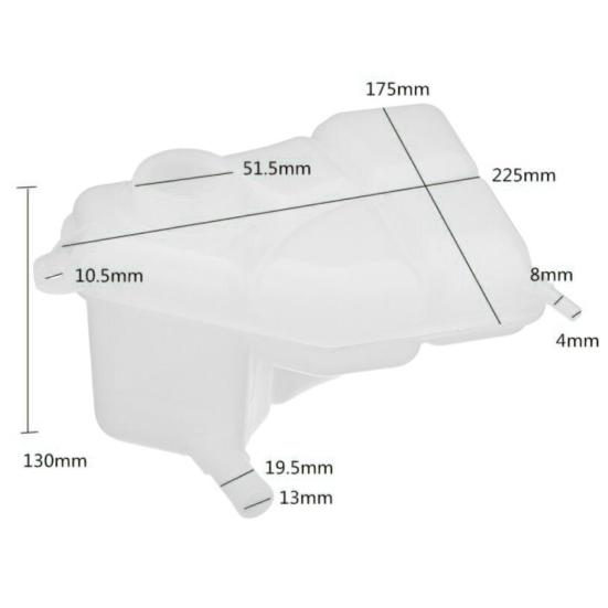 Car Expansion Coolant Water Header Tank 1221362 For Ford Fiesta Mk5/Mk6