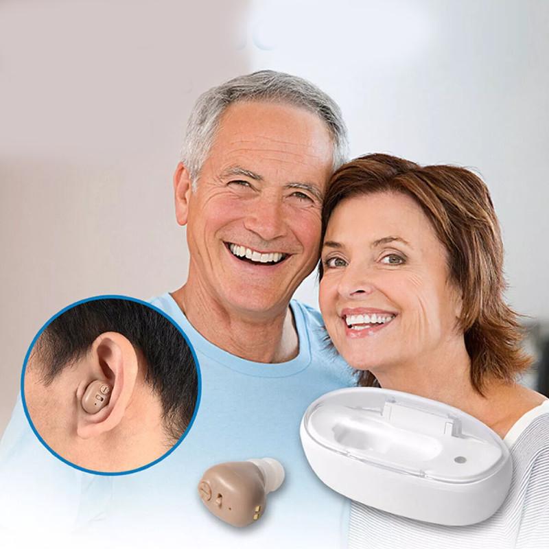 Aid Hearing Elder In Ear Mini Invisible Adjustable Tone Sound Portable Amplifier