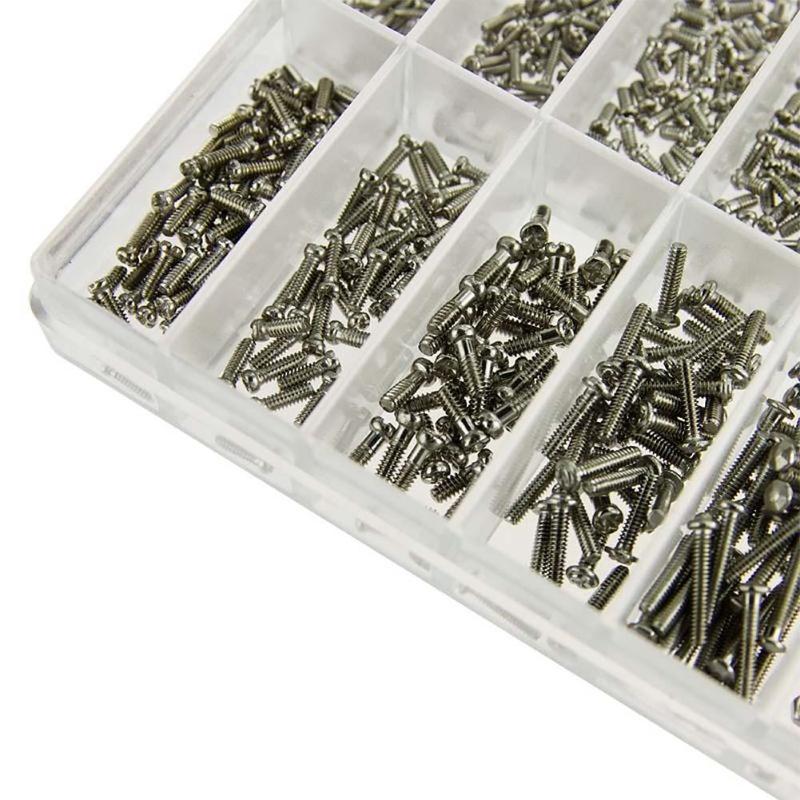 1000Pcs/Box Eyeglass Accessories Pm Round Eyeglass Screws Screw Washers Small Repair Screws