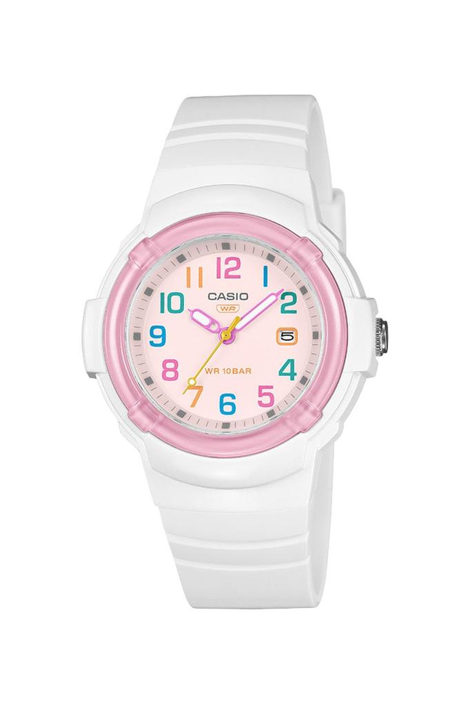 Casio Made with Environmentally Friendly Materials LX-800H-7A1JF Women's Watch, White/Pink,