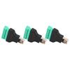 3Pcs RJ45 Screw Terminal Adapter RJ45 Female Thread To 8 Pin Network Connector Welding Free