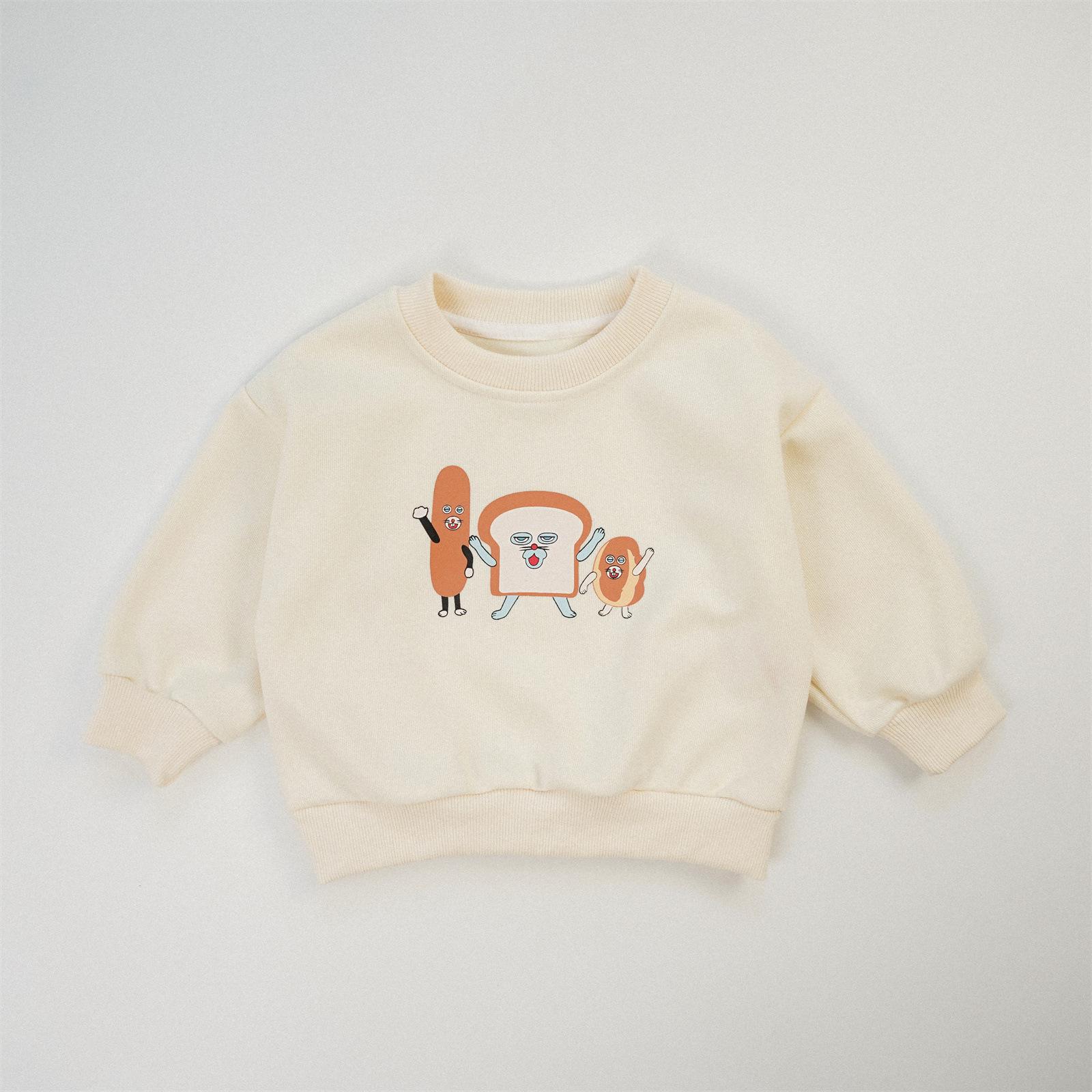 2025 Unisex Japanese Cartoon Bread Thief Hoodie - Autumn Casual and Stylish for Men, Women, and Children 120 cm бежевый