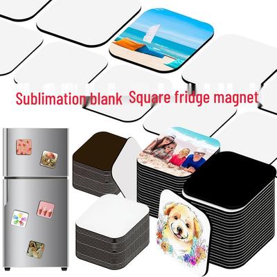 Sublimační prázdný magnet na ledničku - měkký magnetický čtverec pro DIY přenos tepla a tisk fotografií s dopravou zdarma