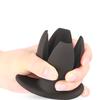 Top Silicone Flower Opening Butt Plug Expander for Men Woman Adult Erotic Sex Toys  (Color: Black)
