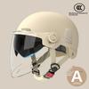 Bear Helmet, Electric Car, Half Helmet, Sunscreen for Women, Ventilated and Light, Wholesale with Ear Protectors, Warm In Winter
