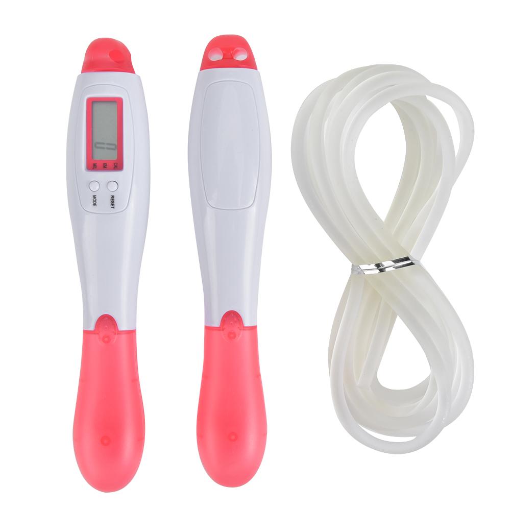 Adjustable Electronic Counter Jumprope Sport Equipment for Student School Usagepink розовый