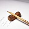 Painting Natural Bamboo Pen Rest Teahouse Penmanship Pen Stand Calligraphy Brush Holder  Desktop