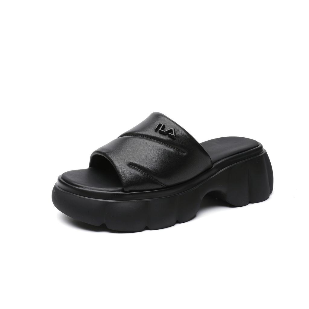 Moda 5cm Morbide Vera Pelle Estive Leggere Mocassini Pantofola Ben Aderenti Open Toe Accoglienti Comode Sagomate Sandali Scarpe
