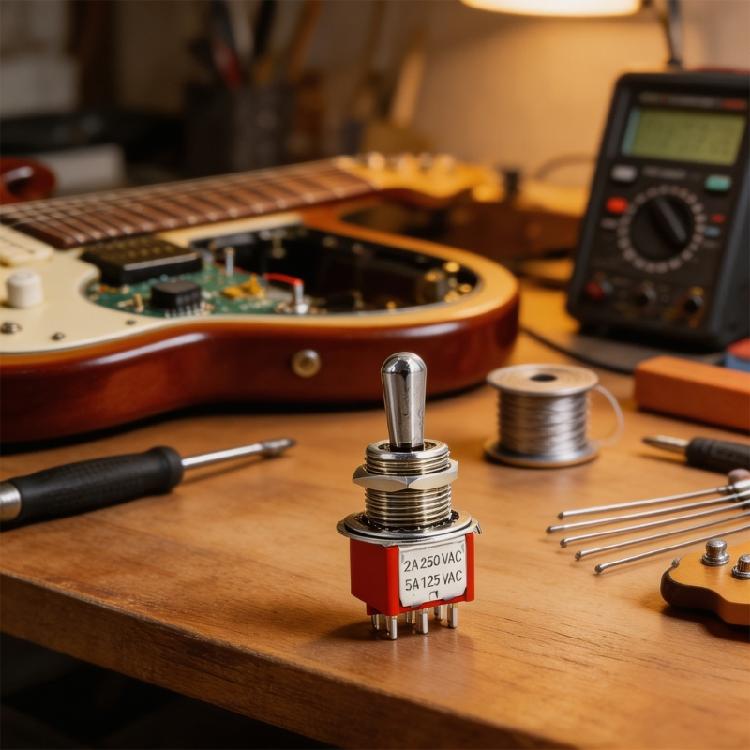 Long Handle Mini Toggle Switches 3 Position Panel Mount Pickup Selector Switches For Enhanced Sound Performances Enduring