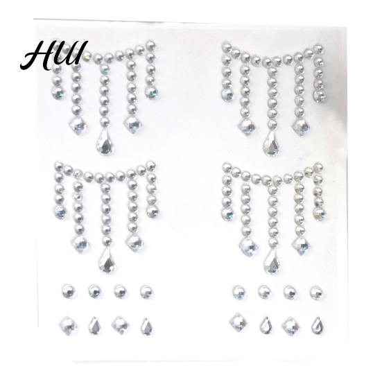 Colorful Adhesive Stickers Rhinestone for DIY Crafts Star Moon Gem Shiny Scrapbooking & Journaling Self-Adhesive Sparkling Gems Card Making Exquisite