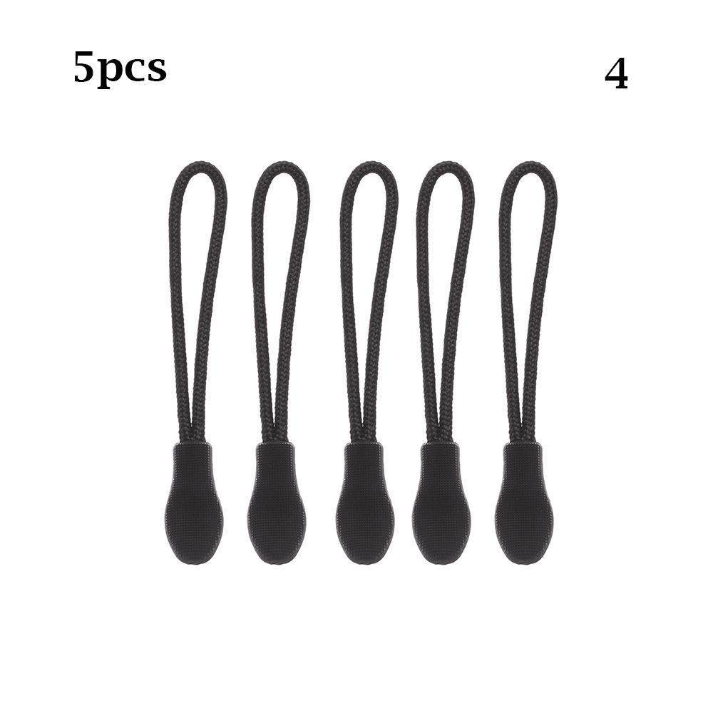 5Pcs Zipper Pull Puller End Fit Rope Tag Fixer Zip Cord Tab Replacement Clip Broken Buckle Bag Suitcase Tent Backpack Accessory