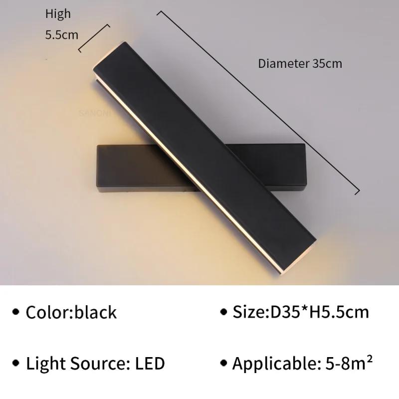Modern LED Wall Light Hardwares Rotatable Wall Sconces for Bedroom Living Room Indoor Wall Sconces Lighting Fixture Luster