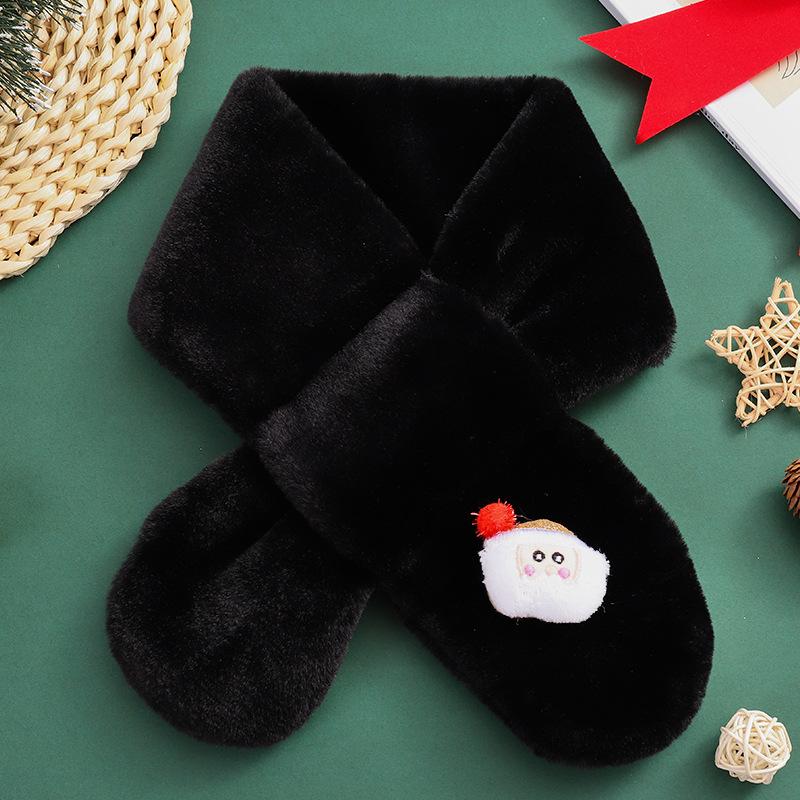 Children Scarf Kids Winter Faux Fur Neckerchief Autumn Boys Girls Warmer Neck Scarf Soft Cartoon Children´S Scarves New 1-13Y
