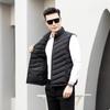 Men's Casual Sleeveless Down Cotton Vest - New Autumn/Winter Style, Thickened, Versatile, Large Size