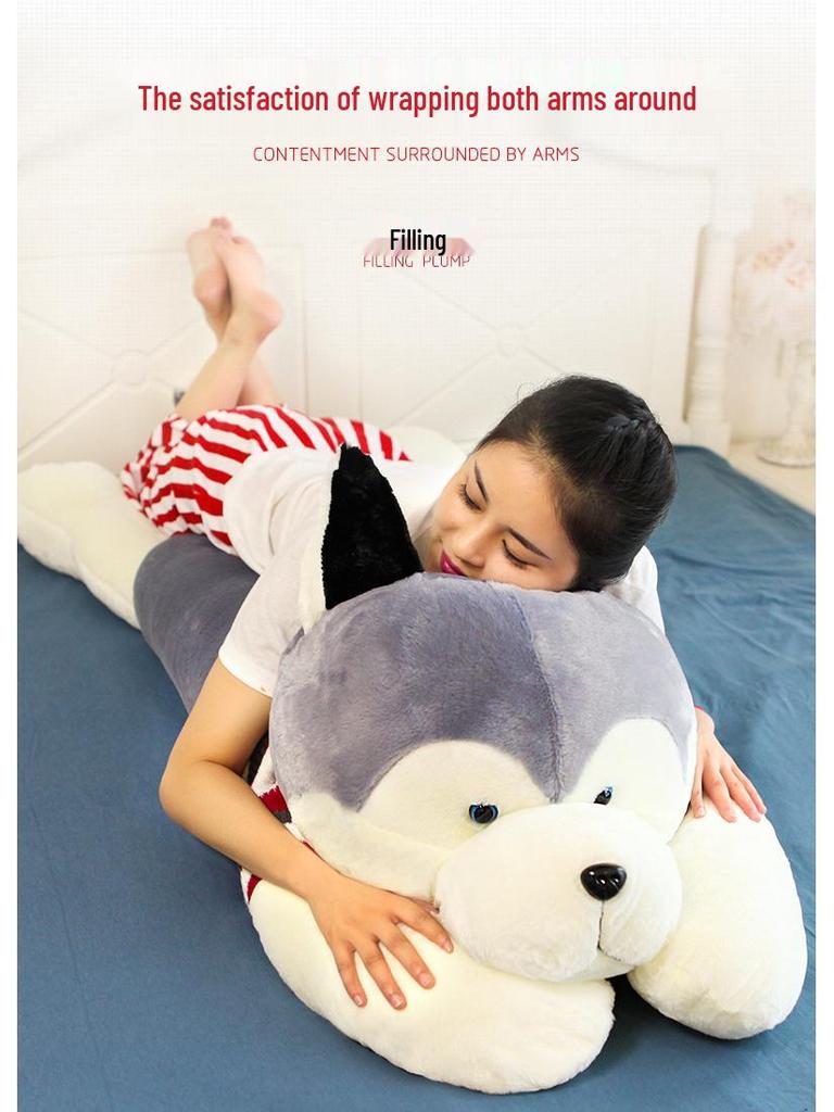 Huge Husky Bear Plush Doll - Cute Ragdoll Stuffed Animal Sleeping Pillow