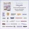 ZABC Far Away Travel Sticker Pack: 50 Retro English Word Sheets, 6 Styles