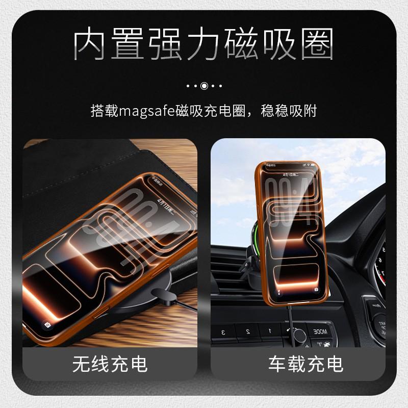 Genuine Leather IPhone 18 Pro 17 Max Full Cover Case With MagSafe Support Shockproof Anti-Scratch
