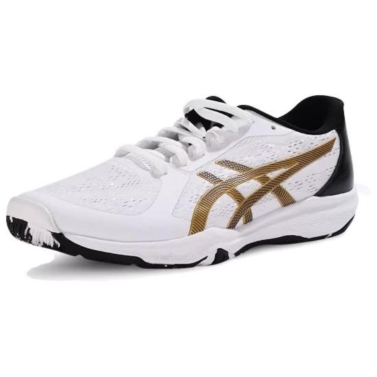 Asics DynaFeather Weiß Schwarz Gold Unisex Sneaker 1073A064-101