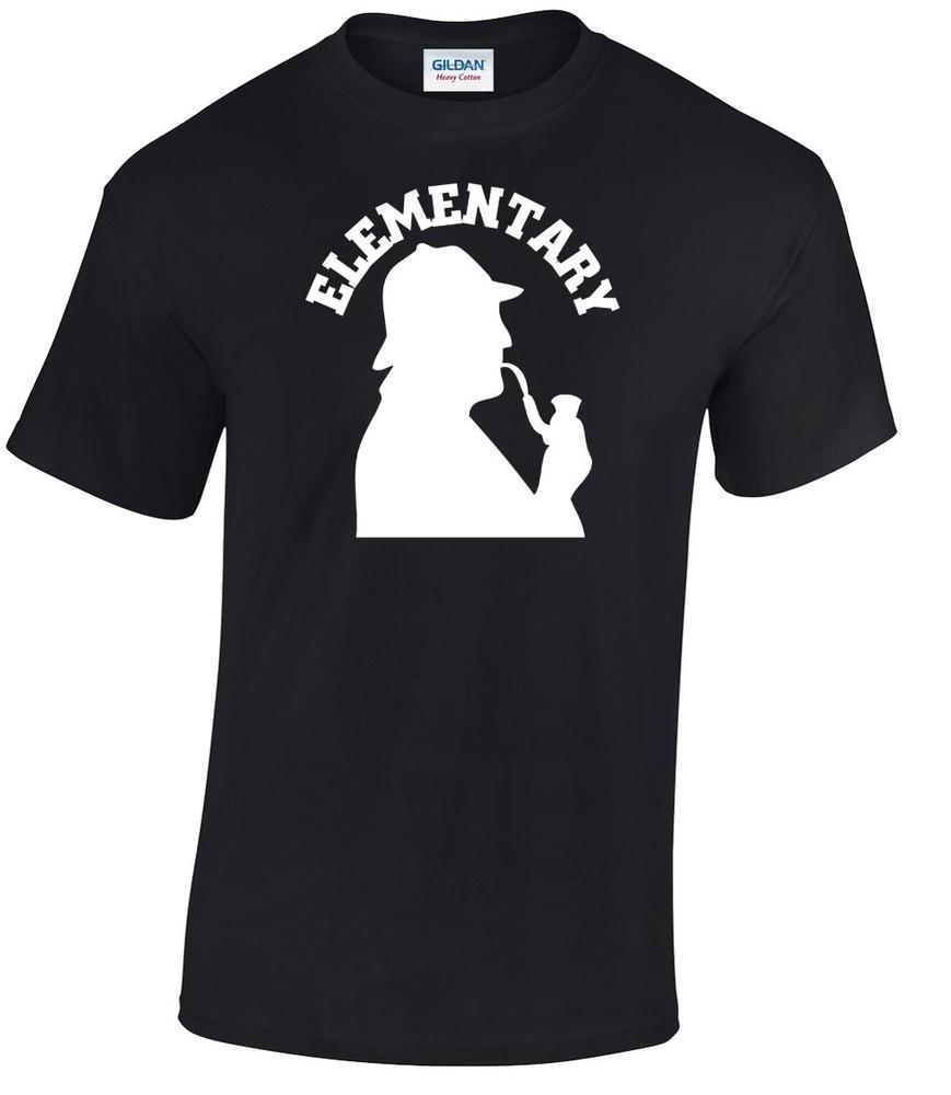 Sherlock Holmes T-Shirt Homage T-Shirt Elementary ICONS Old School Watson Unisex T-Shirt S