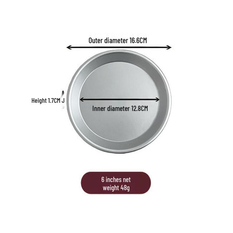 Cross Xin Cheng Anodized Aluminum Pizza Pan, 6-10 Inch, Shallow Round Mold 8 inch