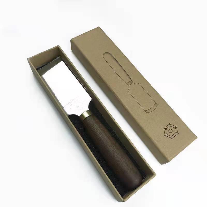 DIY Multi-Edge Leather Carving & Trimming Knife with Walnut Handle