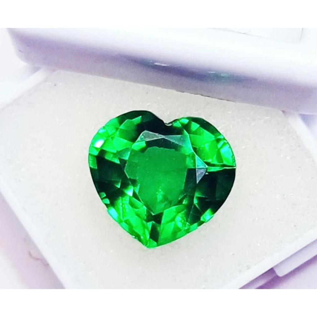 Heart Natural Tsavorite Garnet Green 10-12 Ct AAA Certified Loose Gemstone
